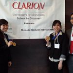 The University of Washington's 2014 CLARION National Case Competition first place winners. From left to right: Eric Sid, Nicole Kim, Huang N. Le and Juan P. Magana.